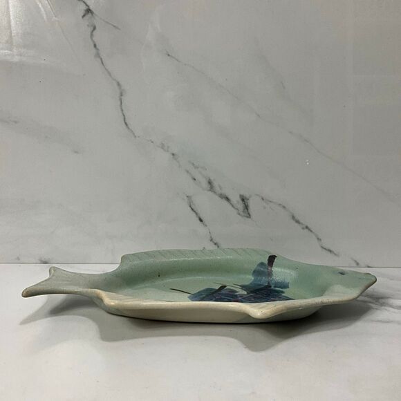 KENT FOLLETTE pottery Fish Dish - Picture 3 of 5